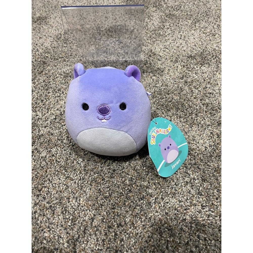 Squishmallows Javari the Lavender Wombat 5 Inch Plush Kellytoy Purple NWT